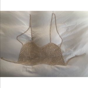 rhinestone bralette top